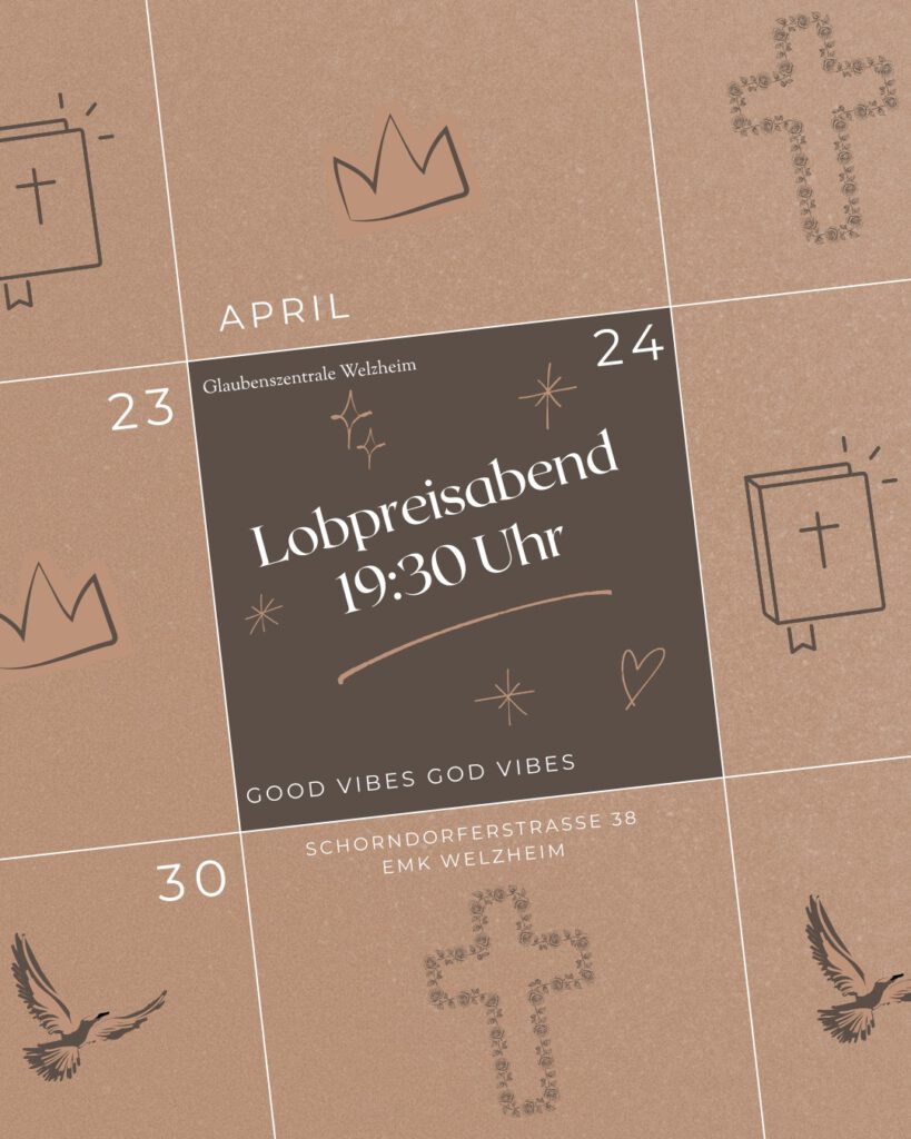 Lobpreisabend am 24. April 2026
